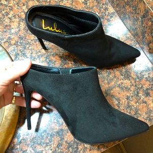 LULU’S SUEDE STILETTO MULES